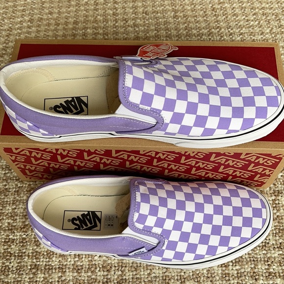 Vans Classic Slip On Checkerboard Violet Tulip WMNS - Picture 6 of 16